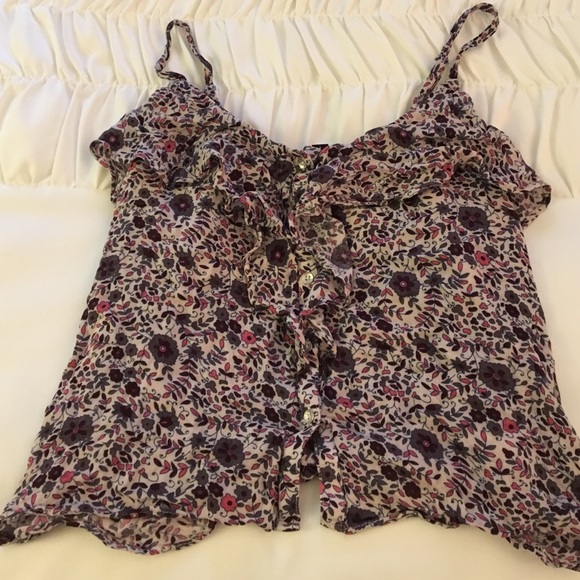 Button down tank top