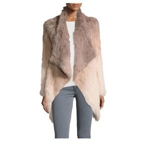 Ombré fur coat