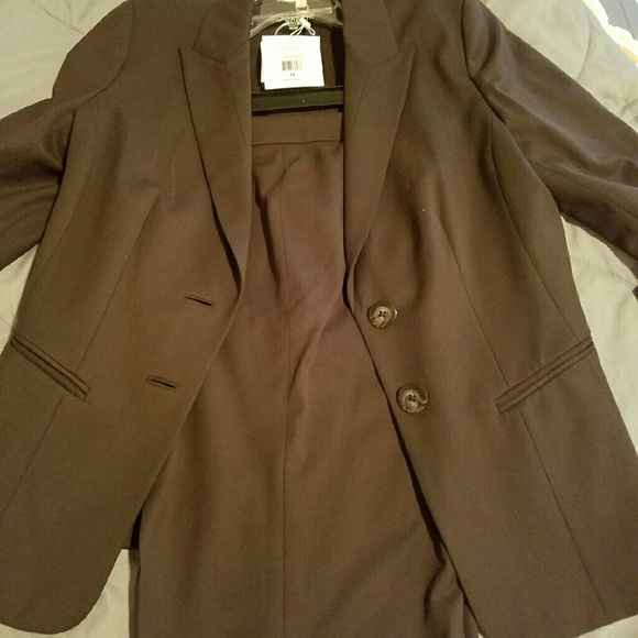 Ellen Tracy Chocolate Pant Suit Size 12
