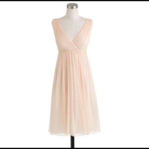 NWT J. Crew silk chiffon Brigitte dress