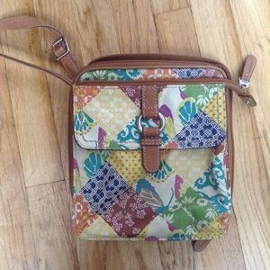 Patterned Fossil Crossbody Purse