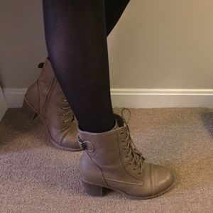 Taupe booties