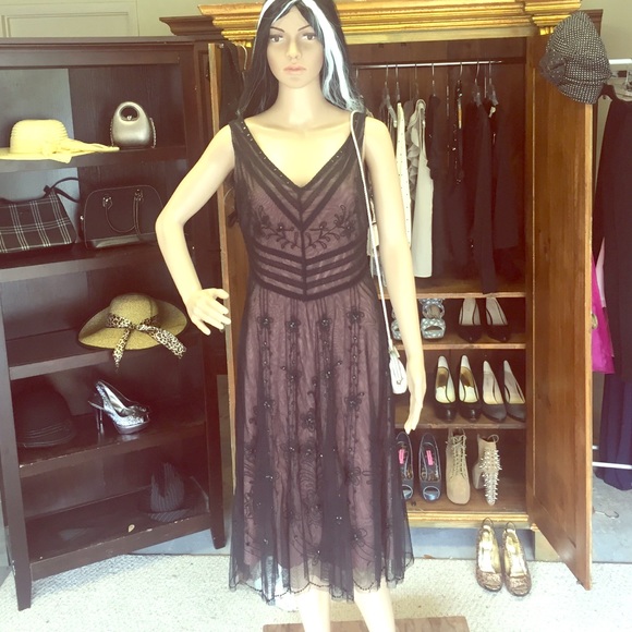 BCBG Black Lace Cocktail Dress