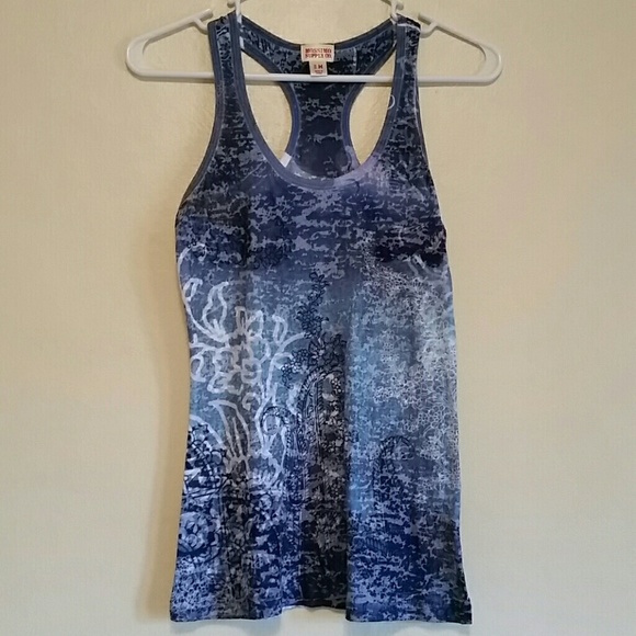 Burnout racer back tank