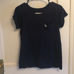 Abercrombie and fitch women's small navy shirt