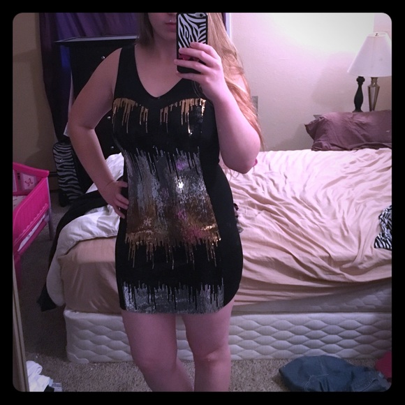 Black Dress With Sequins
