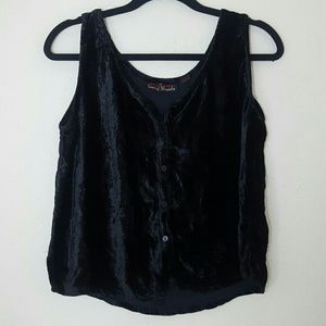 Vintage Velvet Crop Top