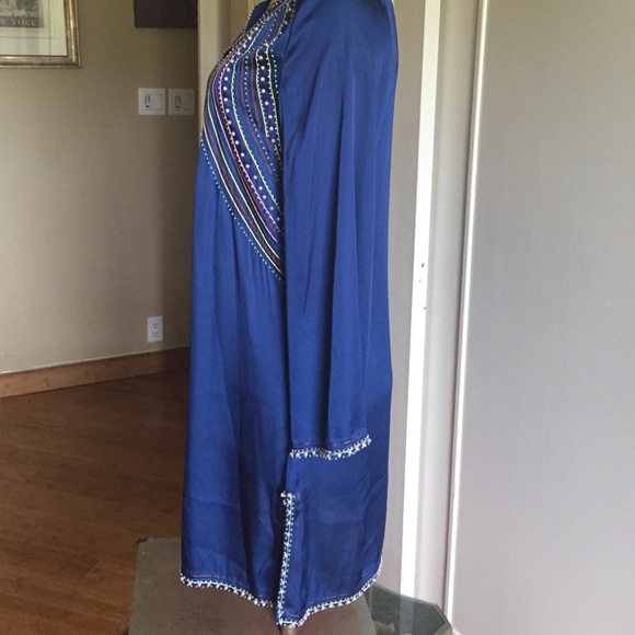 MINI DRESS/TUNIC TOP WITH BEADING AND PEARLS - Picture 3 of 6