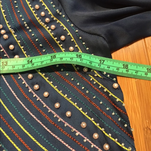 MINI DRESS/TUNIC TOP WITH BEADING AND PEARLS - Picture 4 of 6