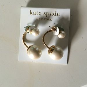 Kate spade pearl dangle earrings