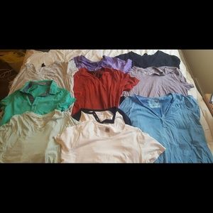 Men's Buckle, H&M, and Express shirts.