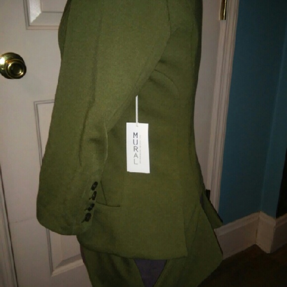 MURAL ponte knit blazer with looped "tails"