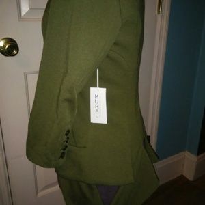 MURAL ponte knit blazer with looped "tails"