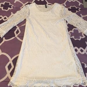 White lace dress