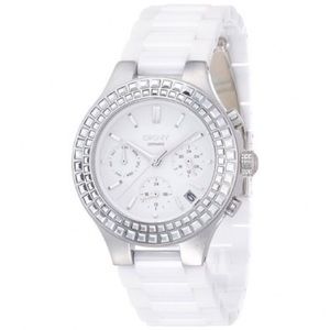 DKNY white ceramic watch