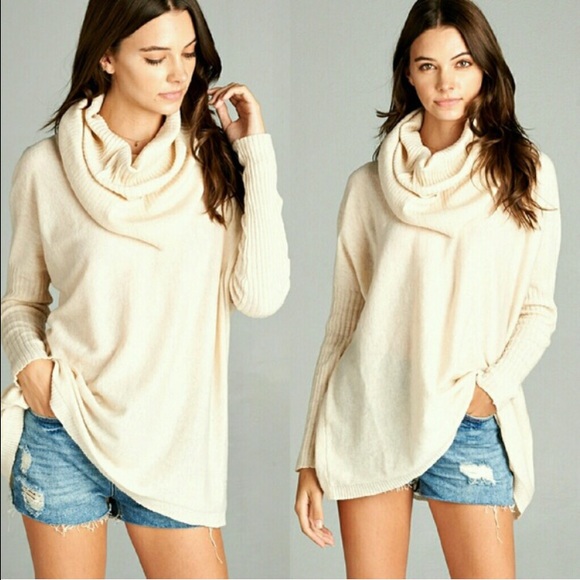 LAST ONE! Cowl Neck Sweater - Picture 2 of 4