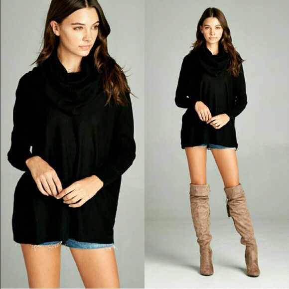 LAST ONE! Cowl Neck Sweater - Picture 3 of 4