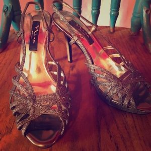 Nina Strappy Sparkly Heels