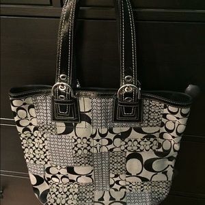 Authentic Coach Signature Patchwork Tote F12318