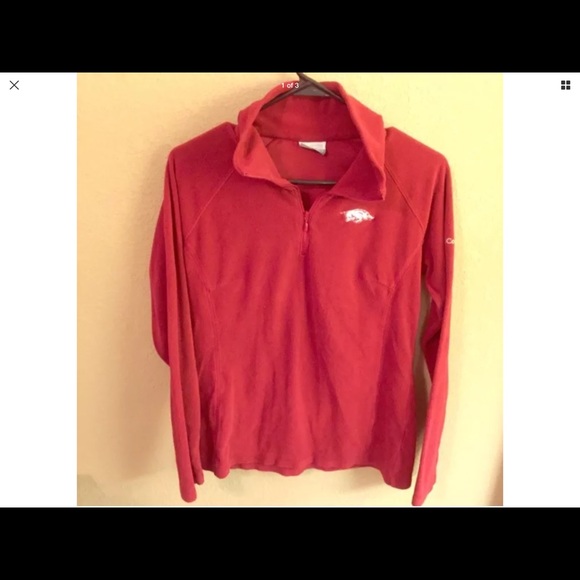 Arkansas Razorback Columbia pullover size small