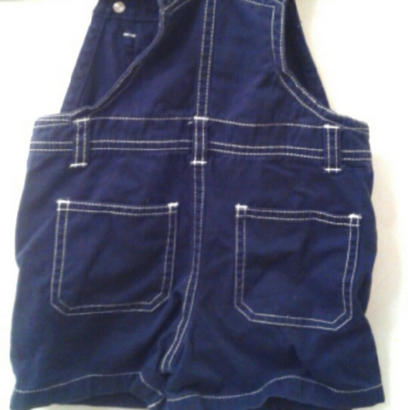 Baby Boy Blue Denim Overalls 18M Lil Sailor - Picture 3 of 4