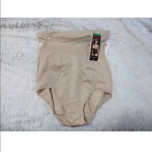 NWT maidenform hi-waist nude size L
