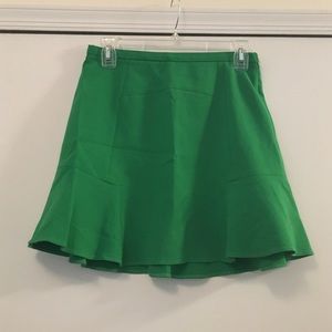 Green A-line Zara skirt