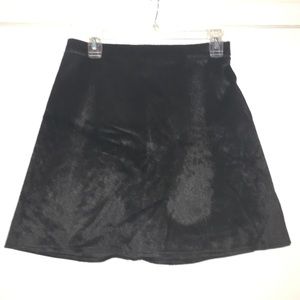 Black mini skirt