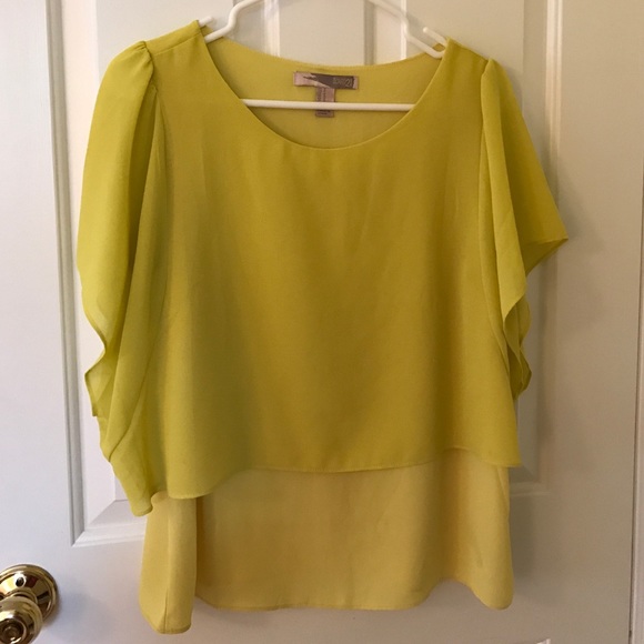 Yellow Overlay Top