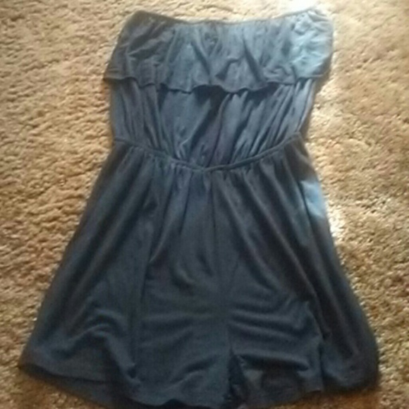 NWOT Adorabe black romper.