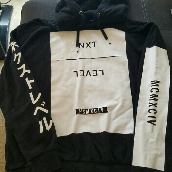 Men's Divided black and white hoody size XL