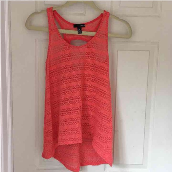 Aqua Brand Coral Knit Tank
