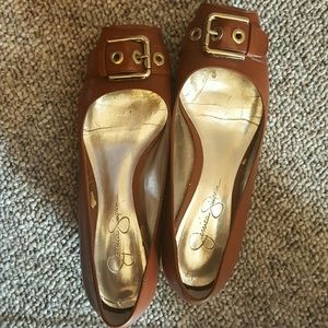 Jessica Simpson Peep Toe Flats