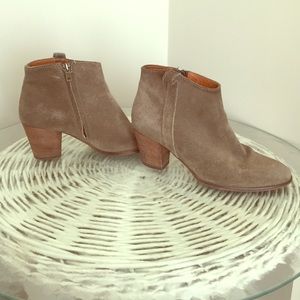 Madewell swede booties
