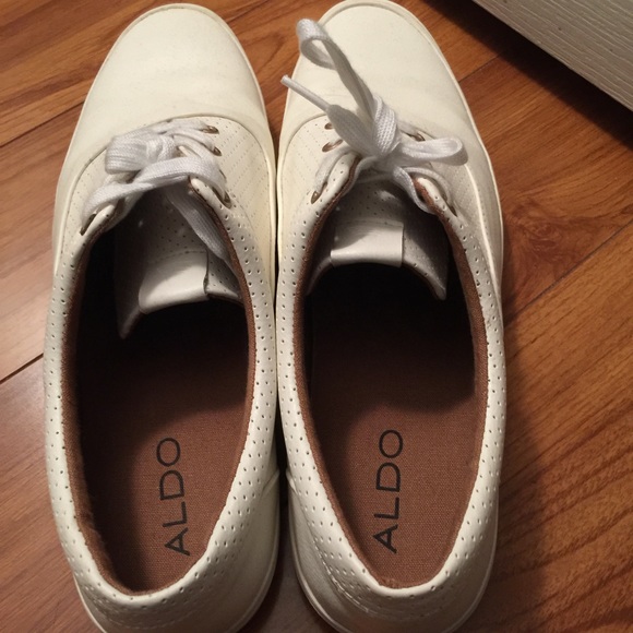 Aldo casual white shoes 12 - Picture 3 of 4