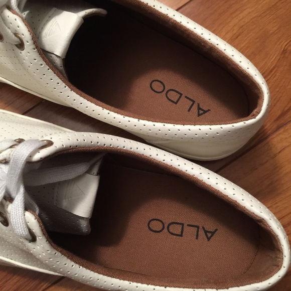 Aldo casual white shoes 12 - Picture 4 of 4
