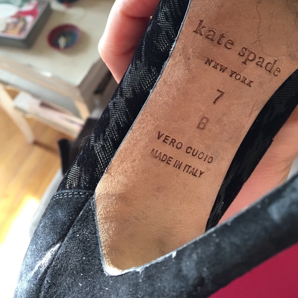 Kate Spade Printed Heels Velvet - Picture 4 of 4