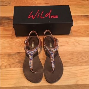 Wild Pair Rhinestone Flip Flops