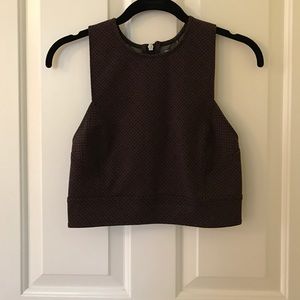 Urban Outfitters- NEW- Patterned Crop Top