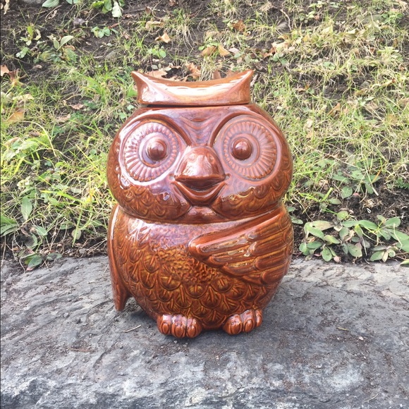 Ceramic Owl Cookie Jar