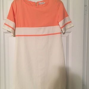Peach/White Dress