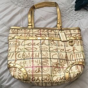 Coach graffiti handbag