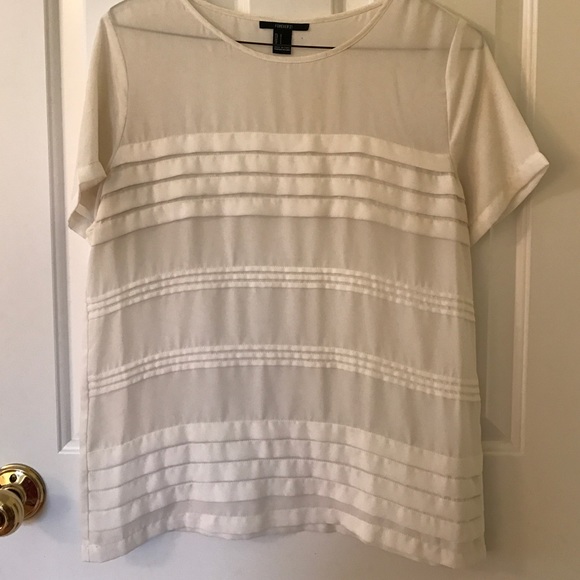 White Ruffled Top