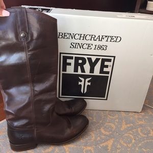 Frye Melissa chocolate brown boot