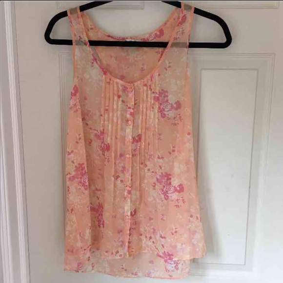 Sheer Flower Blouse