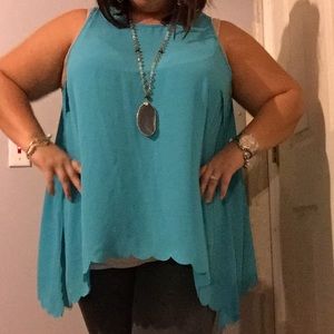 Scalloped shirt