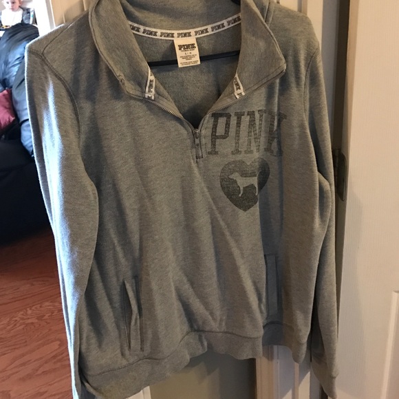 Victoria secret grey half zip