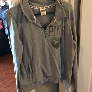 Victoria secret grey half zip