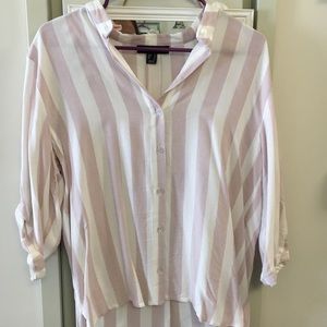 Quarter sleeve button up