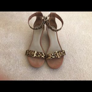 Sperry Lynnbrook Leopard Print Wedge Sandals